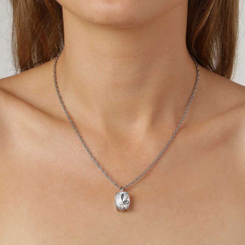 Dyrberg/Kern Barga Necklace Silver Crystal image number 1